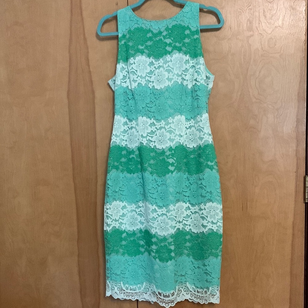 New York & Company lace sleeveless knee length dress